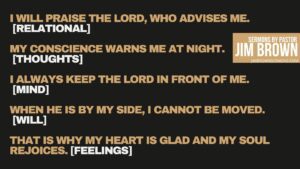 Scripture breakdown from Psalms showing different heart responses