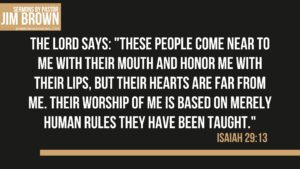  Bible verse warning against lip service without heart transformation